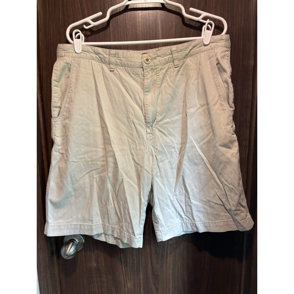 Tommy Bahama Shorts Mens 38 Tan Beige Island Bamboo Beach Summer Stretch Casual